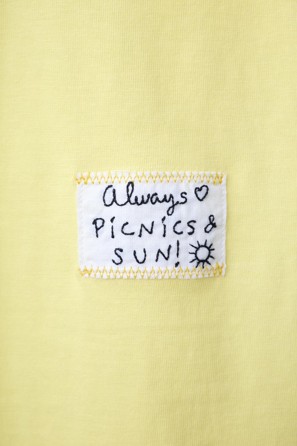 ФУТБОЛКА С ПРИНТОМ И ВЫШИВКОЙ ФРУКТОВ