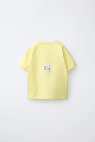 Футболка с принтом и вышивкой фруктов