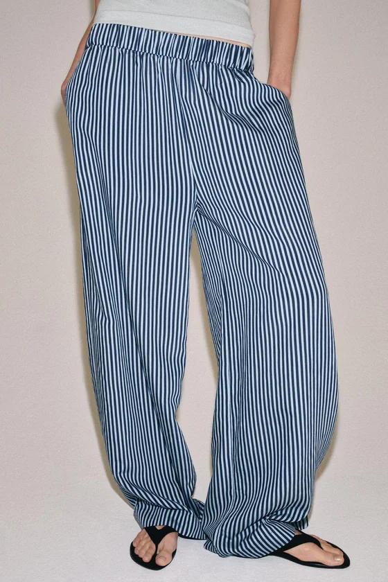 БРЮКИ  В ПОЛОСКУ — коллекция Zara «ZW»
