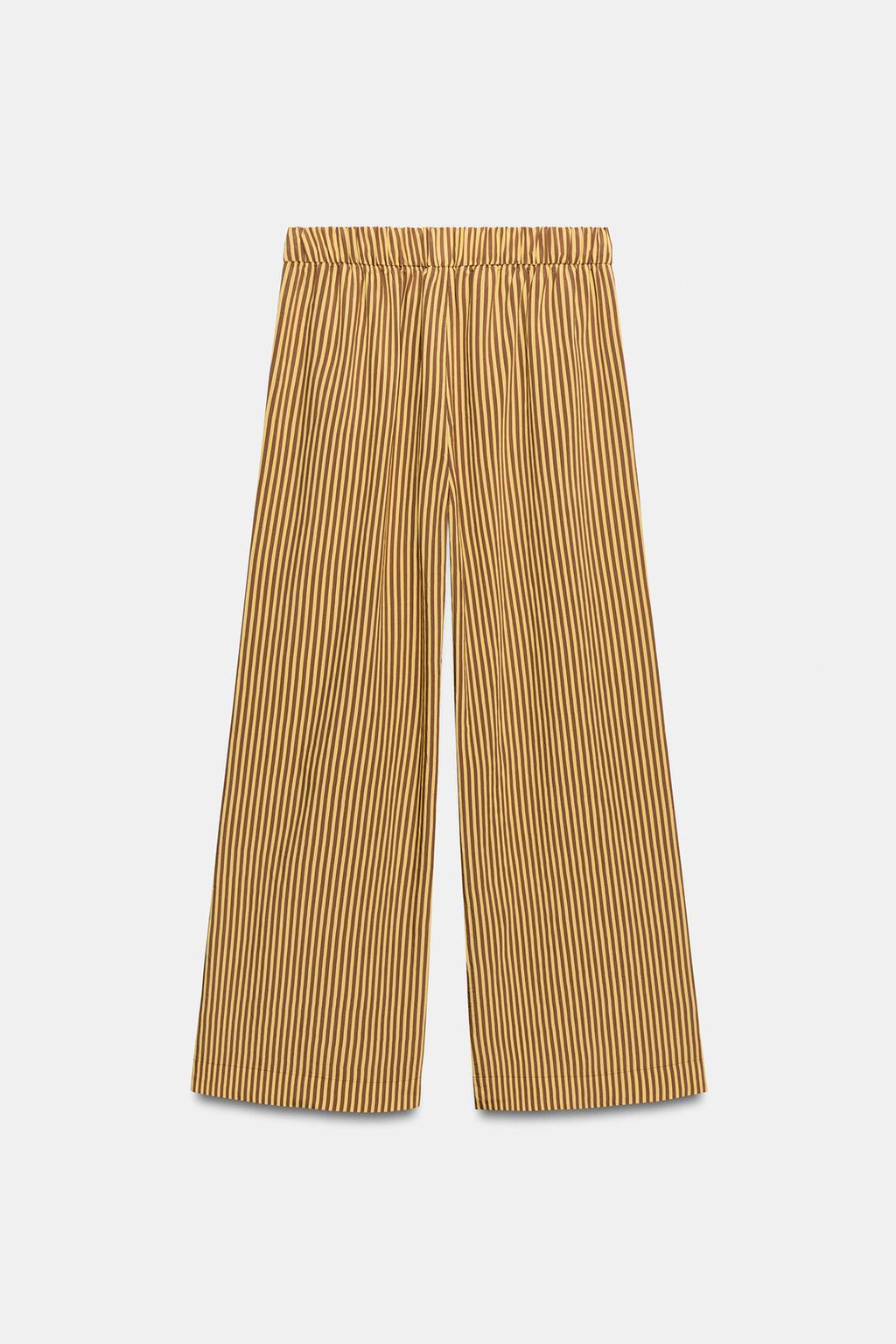 БРЮКИ WIDE-LEG В ПОЛОСКУ — ZW COLLECTION