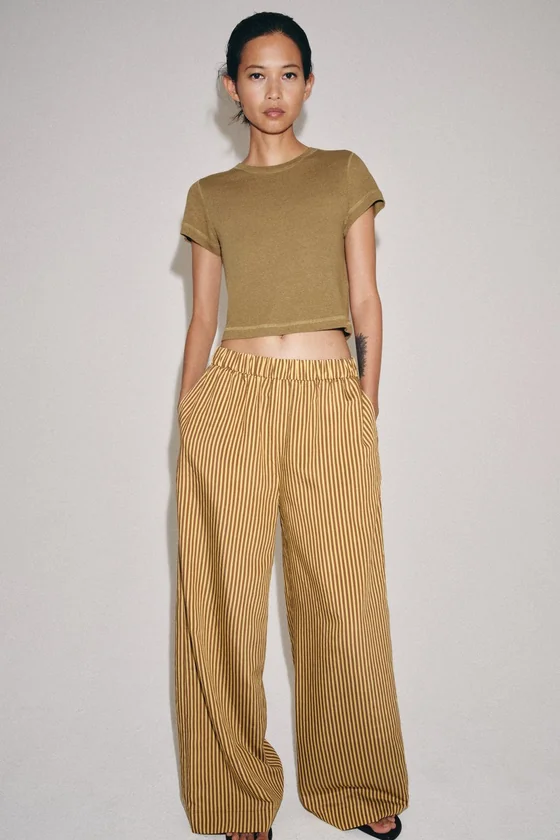 БРЮКИ  В ПОЛОСКУ — коллекция Zara «ZW»