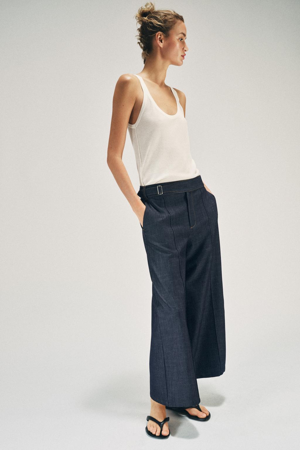 БРЮКИ-КЮЛОТЫ С ХЛЯСТИКОМ