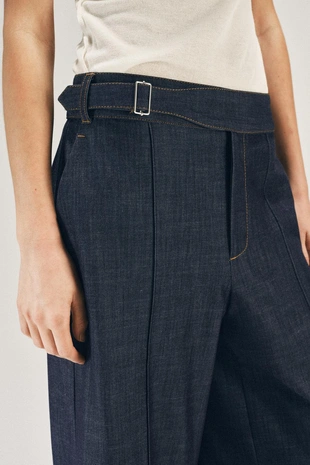 Брюки-кюлоты с хлястиком- Заказать в России