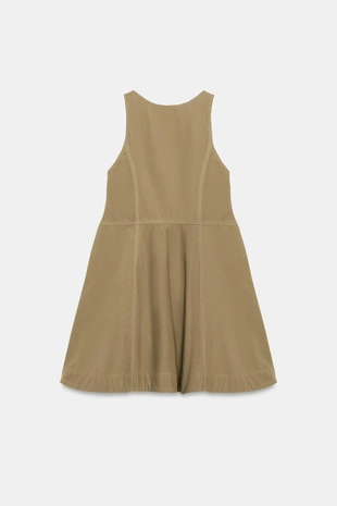 Мини-платье из выстиранного поплина- Заказать в России