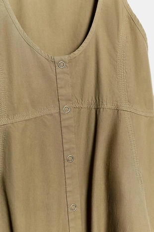 Мини-платье из выстиранного поплина- Заказать в России