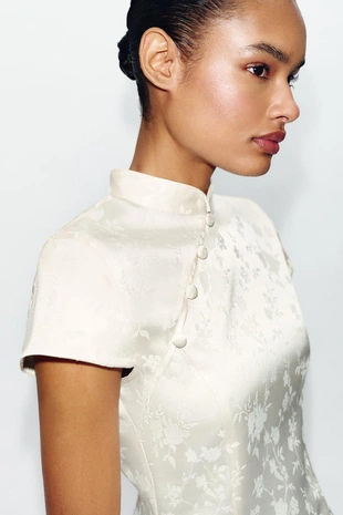 Короткое жаккардовое платье- Заказать в России