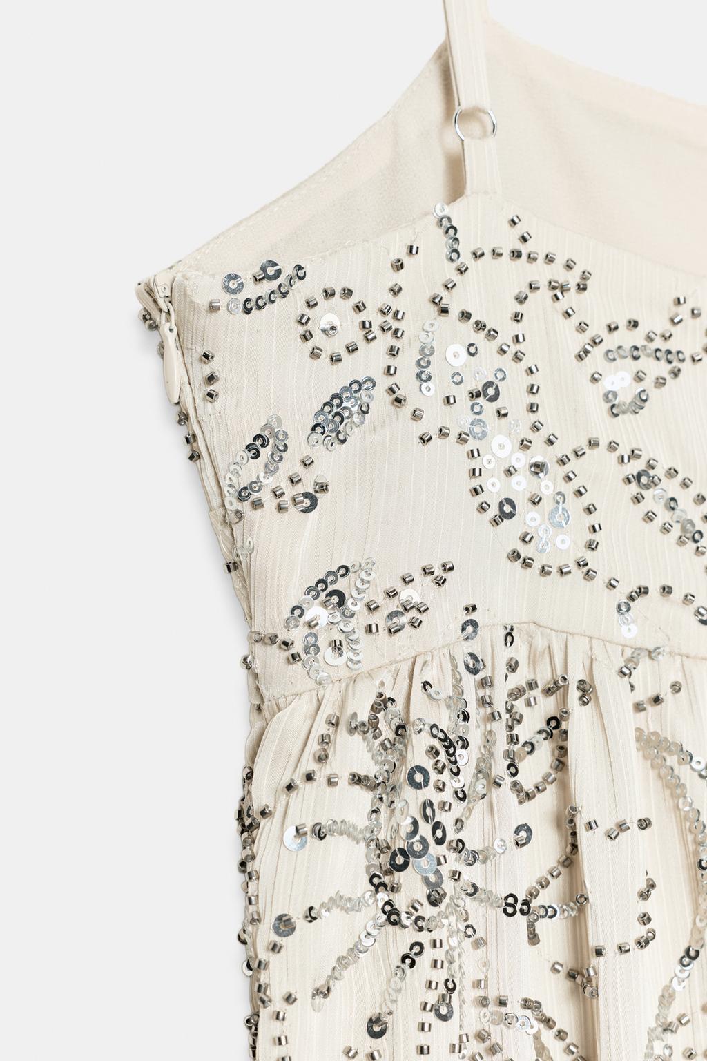 МИНИ-ПЛАТЬЕ С БИСЕРОМ