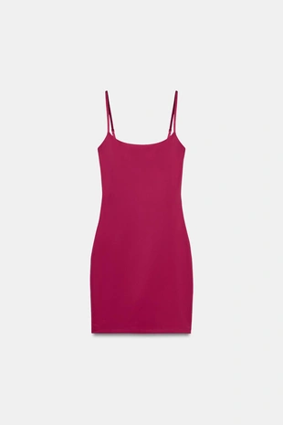 Платье из смесового полиамида на бретелях