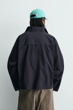 Рубашка Relaxed Fit в клетку на молнии- Заказать в России