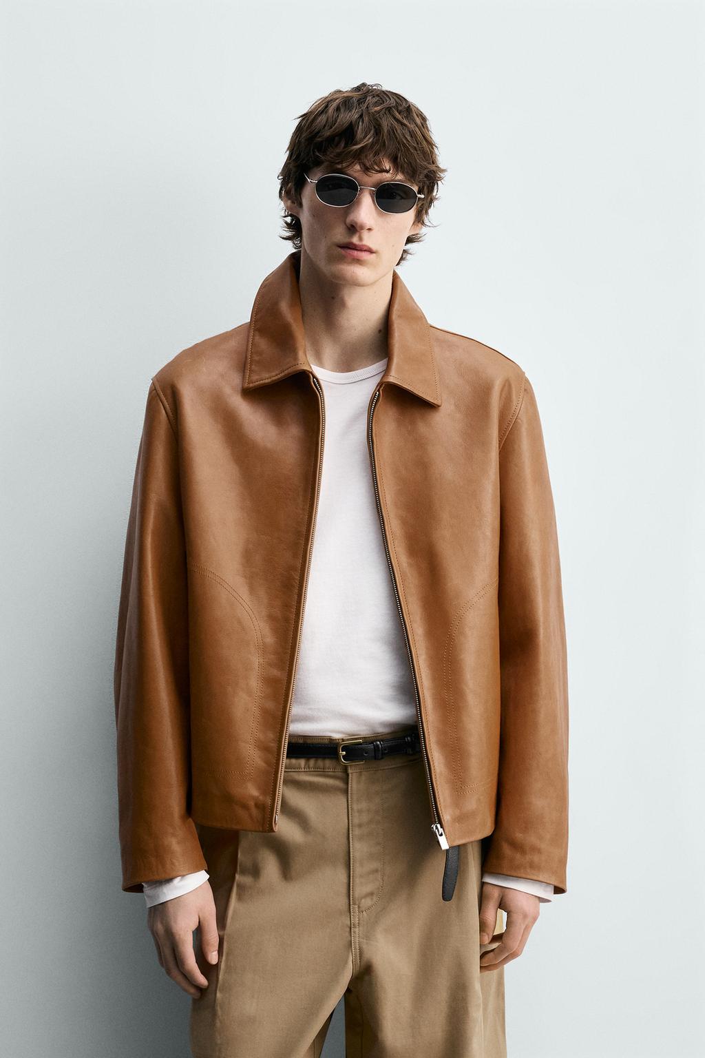 КОЖАНАЯ КУРТКА КЛАССИЧЕСКОГО КРОЯ