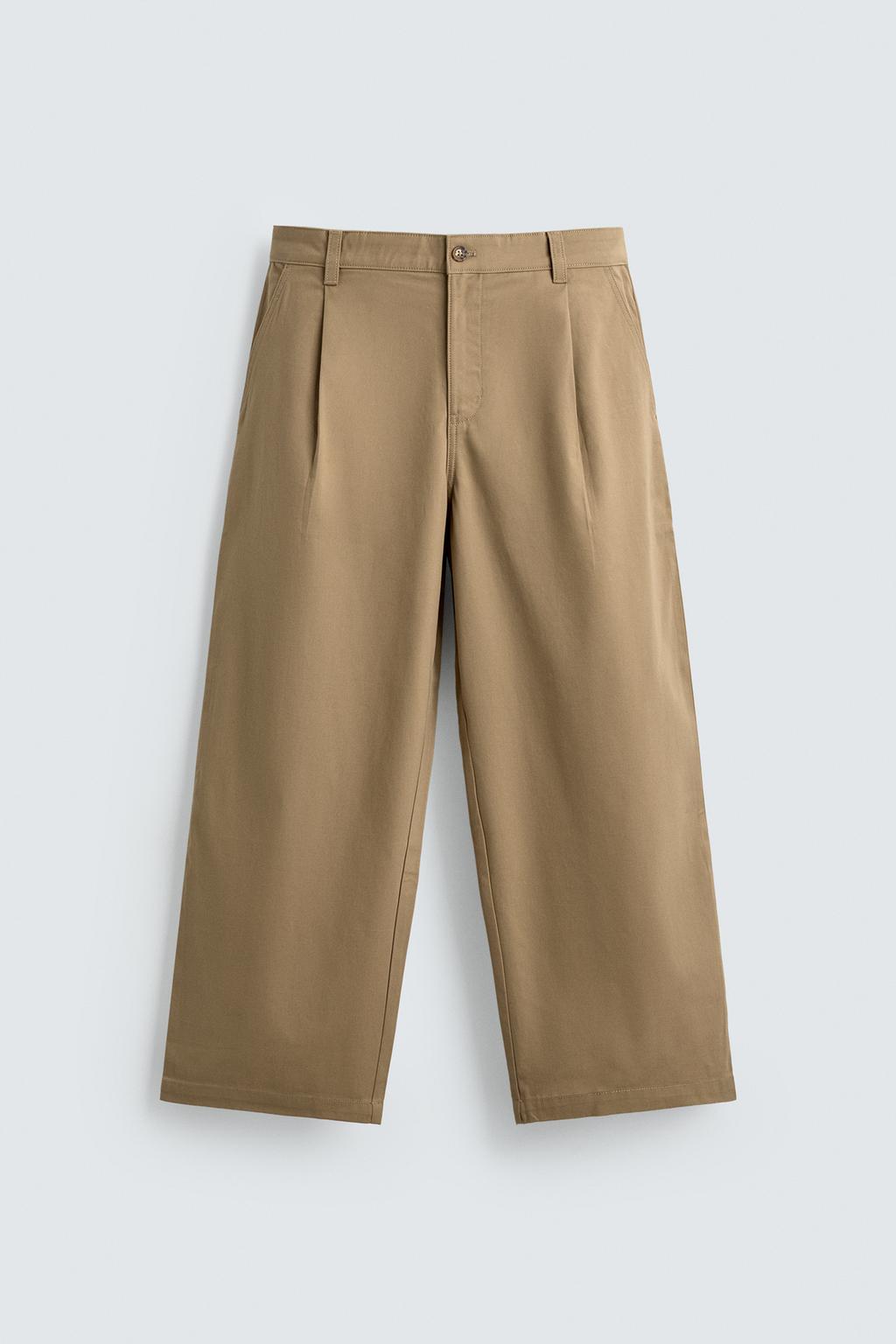 БРЮКИ WIDE FIT СО СКЛАДКАМИ