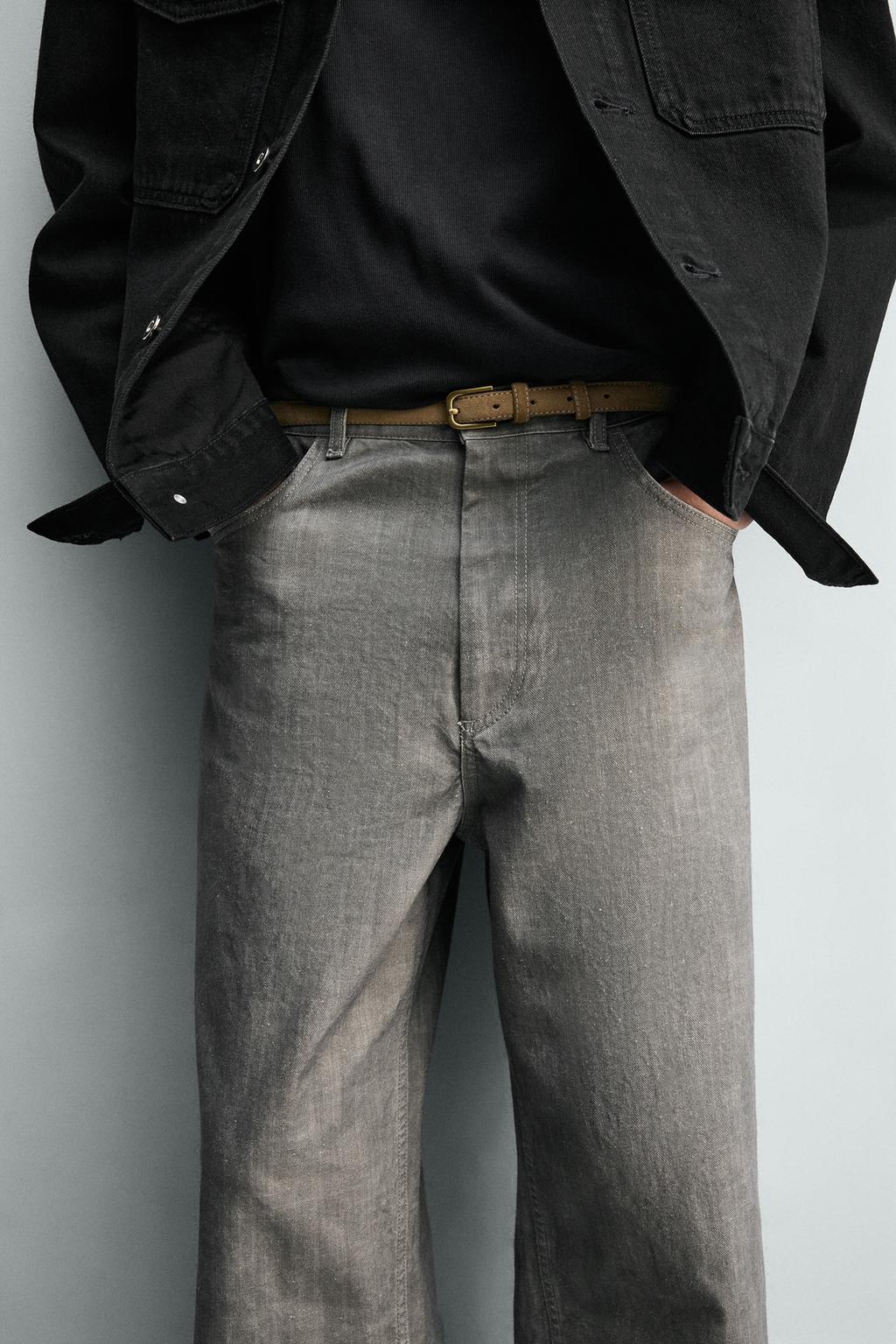 БРЮКИ STRAIGHT FIT В ЕЛОЧКУ