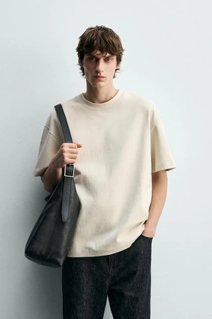 Футболка Relaxed Fit из интерлока- Заказать в России