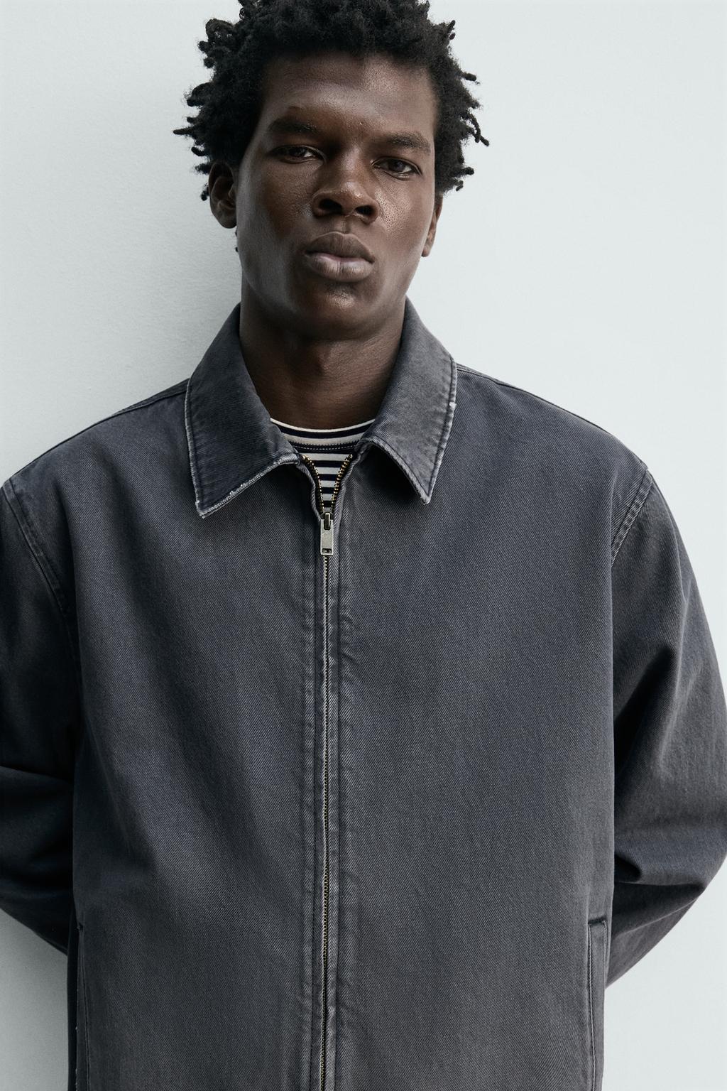 ДЖИНСОВАЯ КУРТКА REGULAR FIT НА МОЛНИИ