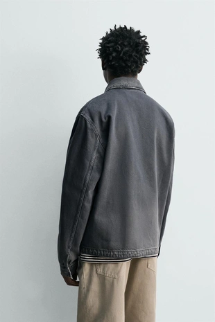 Джинсовая куртка Regular Fit на молнии- Заказать в России