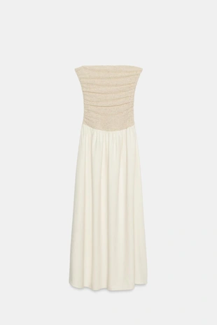 Платье с прямым вырезом- Заказать в России