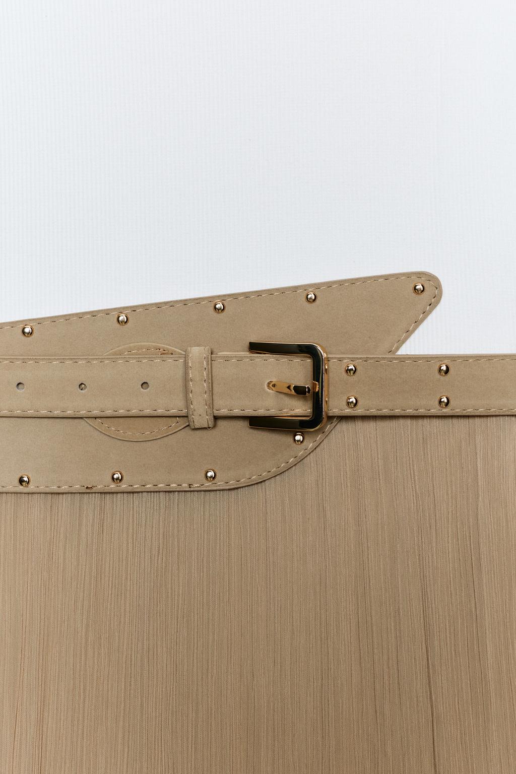 ПЛАТЬЕ С РЕМНЕМ И ВОЛАНАМИ