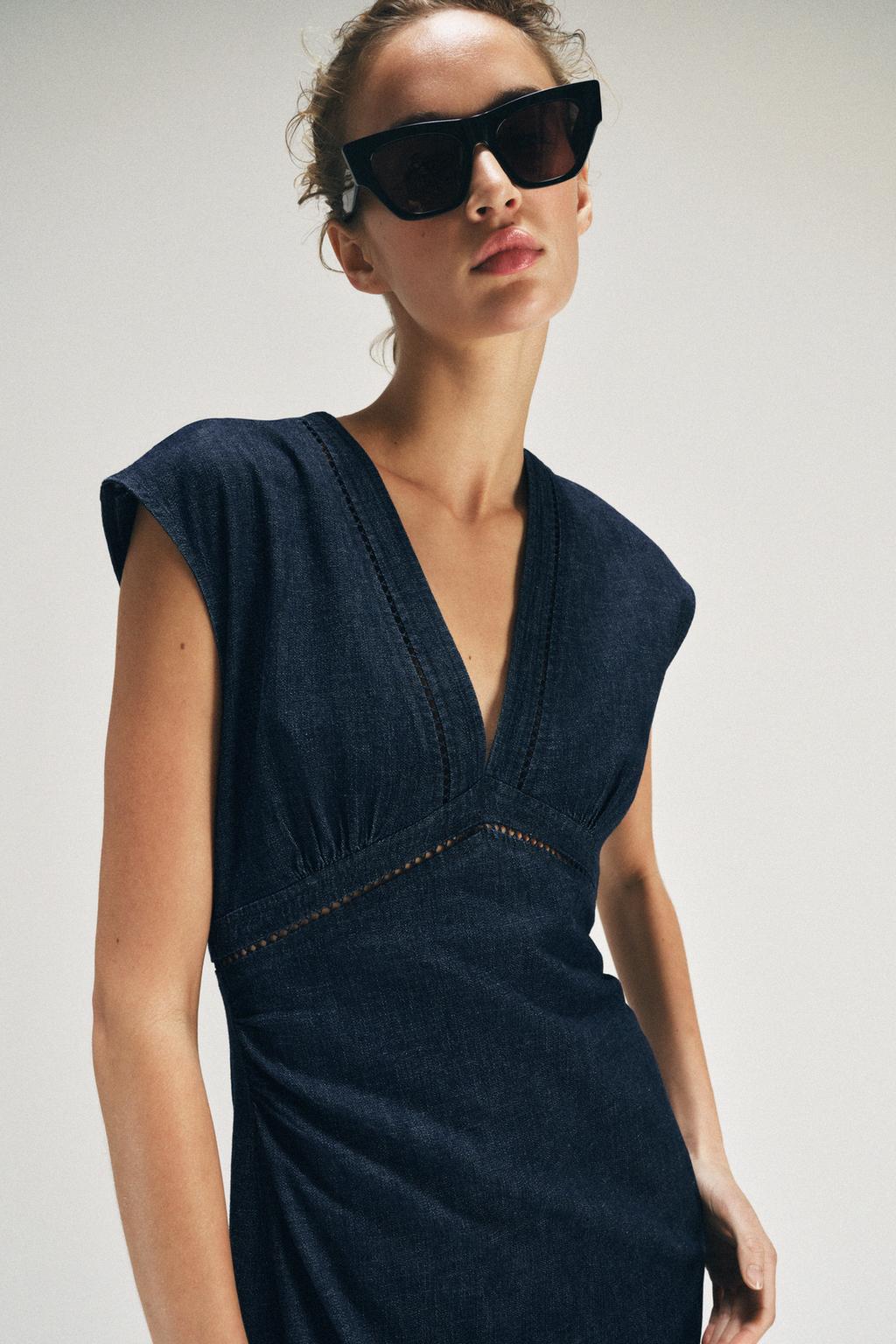 ПЛАТЬЕ МИДИ С КРУЖЕВНОЙ ОТДЕЛКОЙ