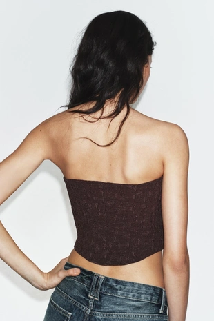 Топ в бельевом стиле с текстурой