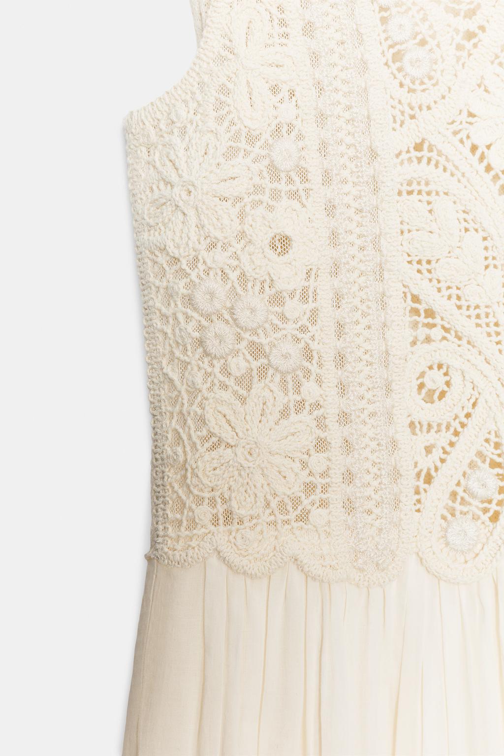 ПЛАТЬЕ МИДИ С ВЫШИВКОЙ — ZW COLLECTION