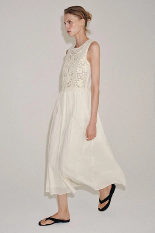 Платье миди с вышивкой — Zw Collection- Заказать в России