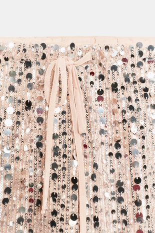 Струящиеся брюки с пайетками- Заказать в России