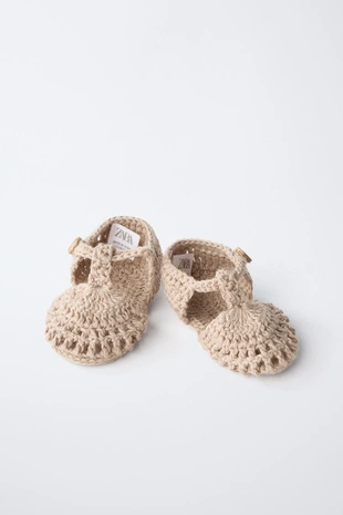 Теплые вязаные ботинки- Заказать в России