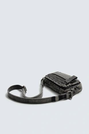 Денимовая сумка с эффектом потертости- Заказать в России