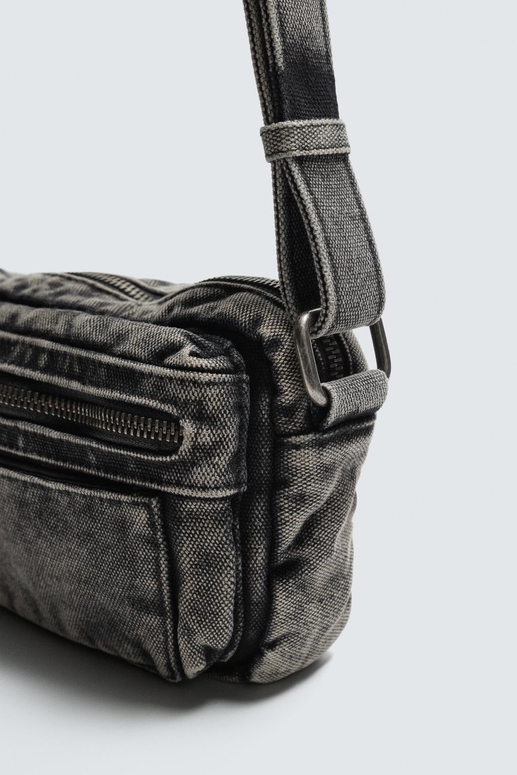 ДЕНИМОВАЯ СУМКА С ЭФФЕКТОМ ПОТЕРТОСТИ