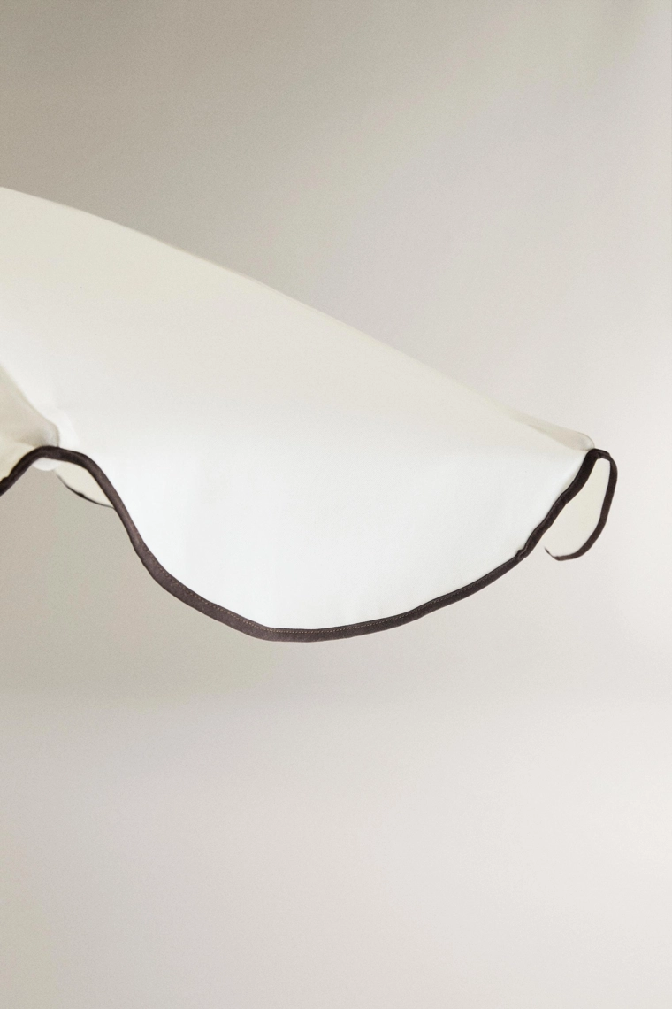 Пляжный зонт с контрастным краем (ø 160см)