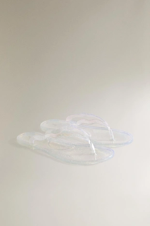 Сандалии с блестками- Заказать в России