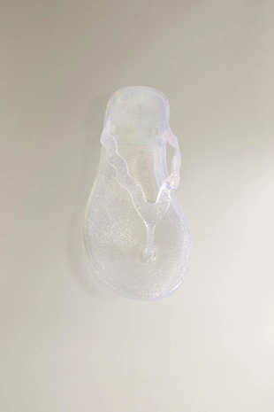 Сандалии с блестками- Заказать в России