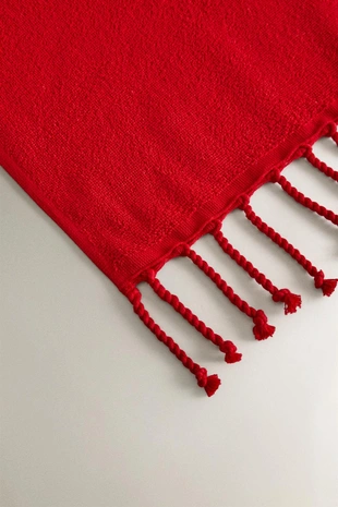 Пляжное полотенце из хлопка с кисточками- Заказать в России
