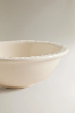 Чаша из глины с высоким краем с узором- Заказать в России