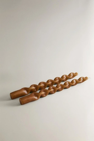 Набор скульптурных декоративных свечей (набор из 2 штук)- Заказать в России