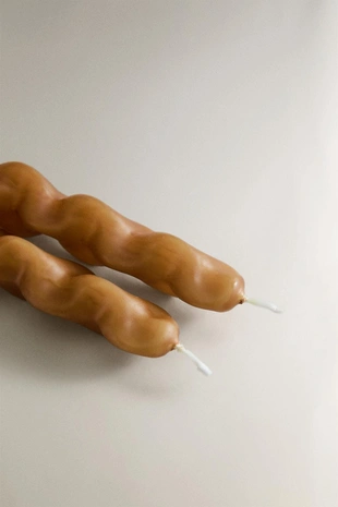 Набор скульптурных декоративных свечей (набор из 2 штук)- Заказать в России