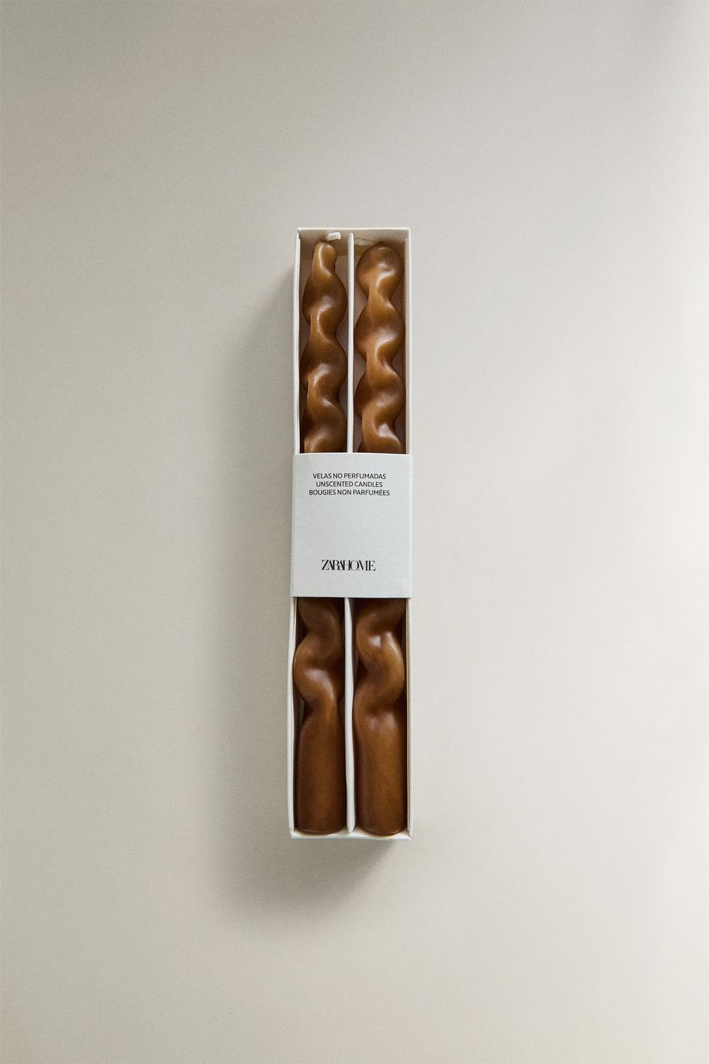 Набор скульптурных декоративных свечей (набор из 2 штук)