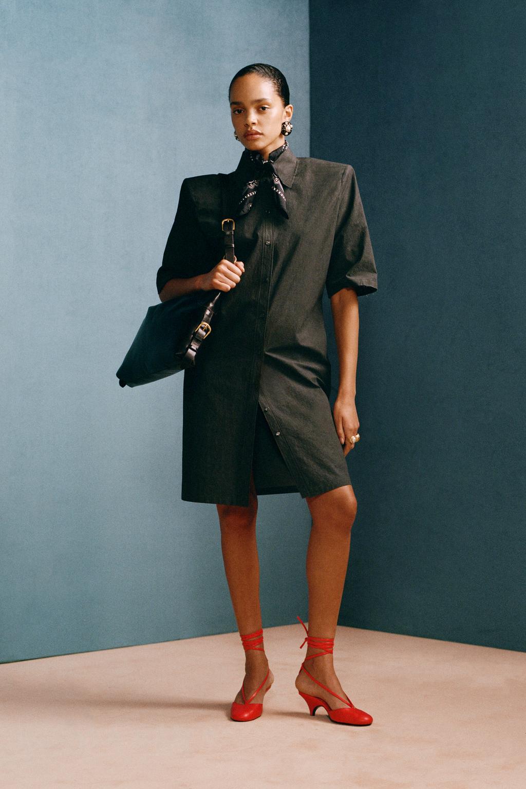 Платье-рубашка с налокотниками willy chavarria x zara