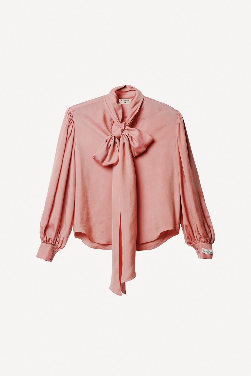 Блуза с галстуком willy chavarria x zara