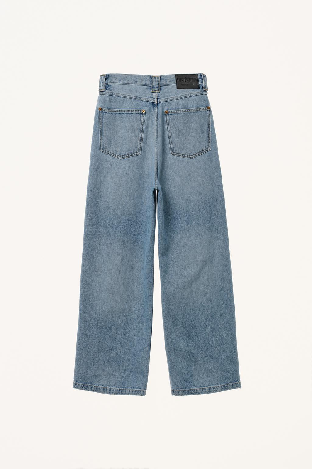 Джинсы с широкими брючинами на средней посадке willy chavarria x zara