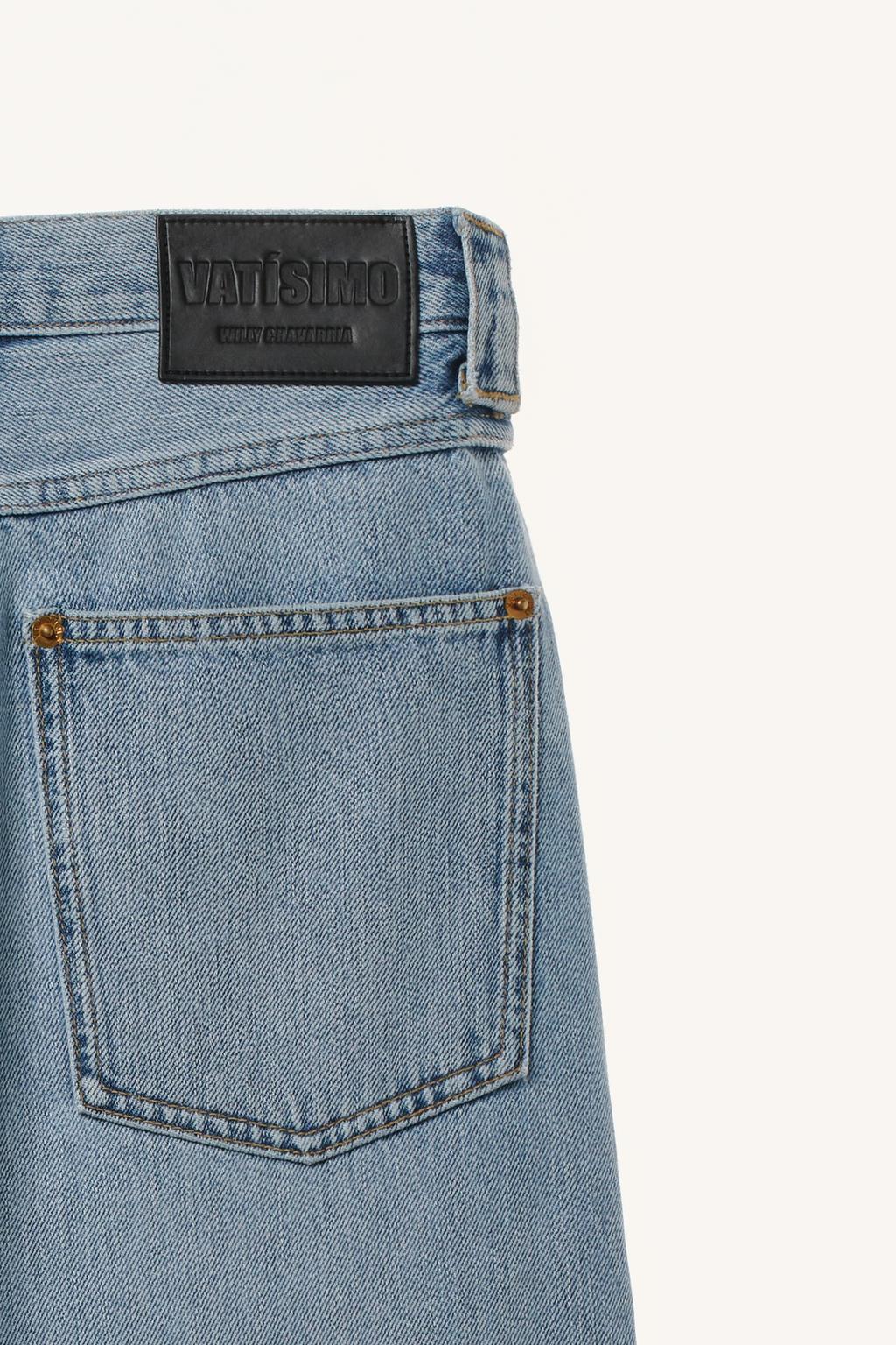 Джинсы с широкими брючинами на средней посадке willy chavarria x zara