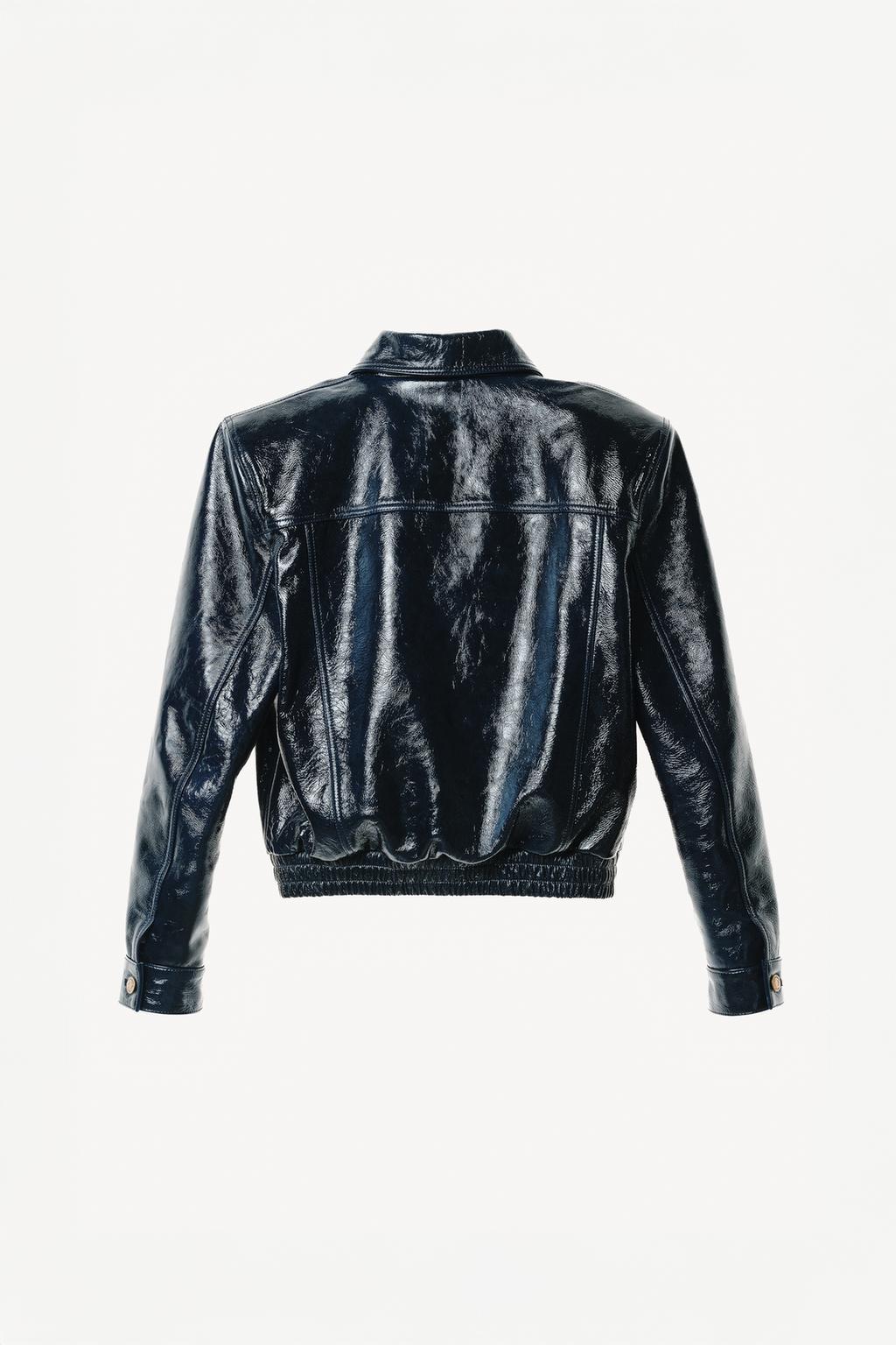 Кожаная куртка с накладными плечами willy chavarria x zara