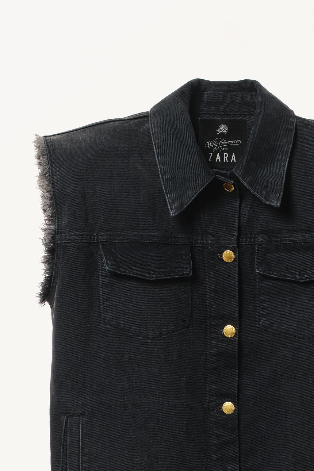 Джинсовое платье без рукавов willy chavarria x zara