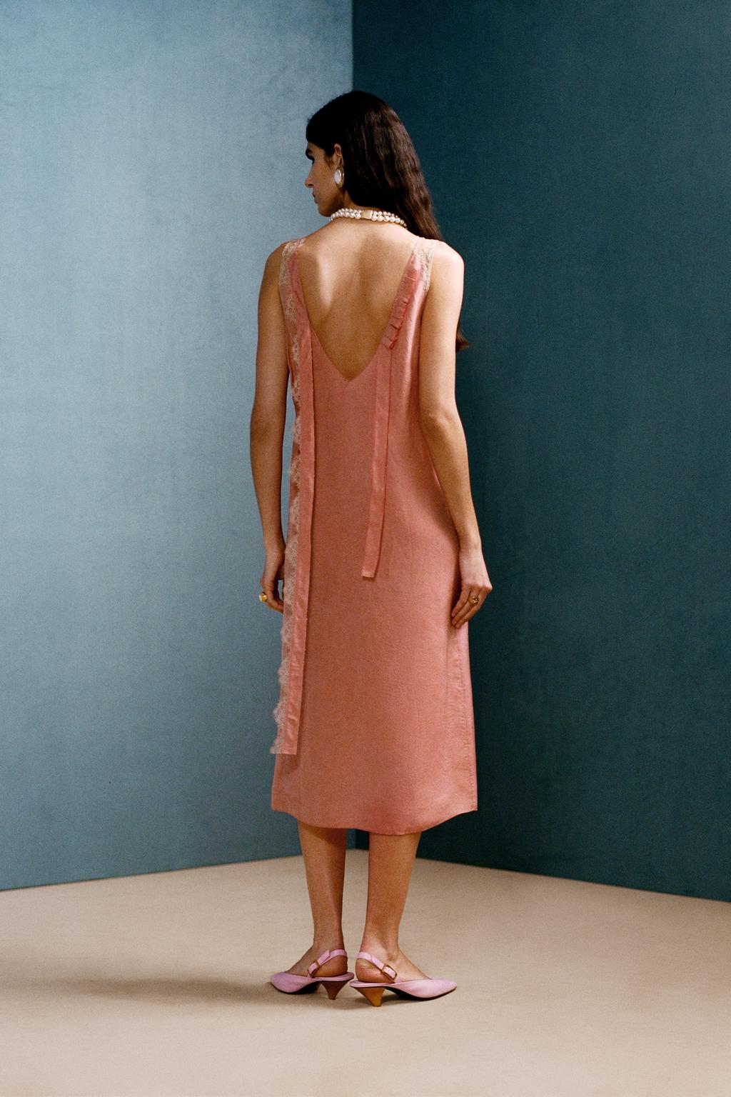 Платье-майка с кружевом willy chavarria x zara