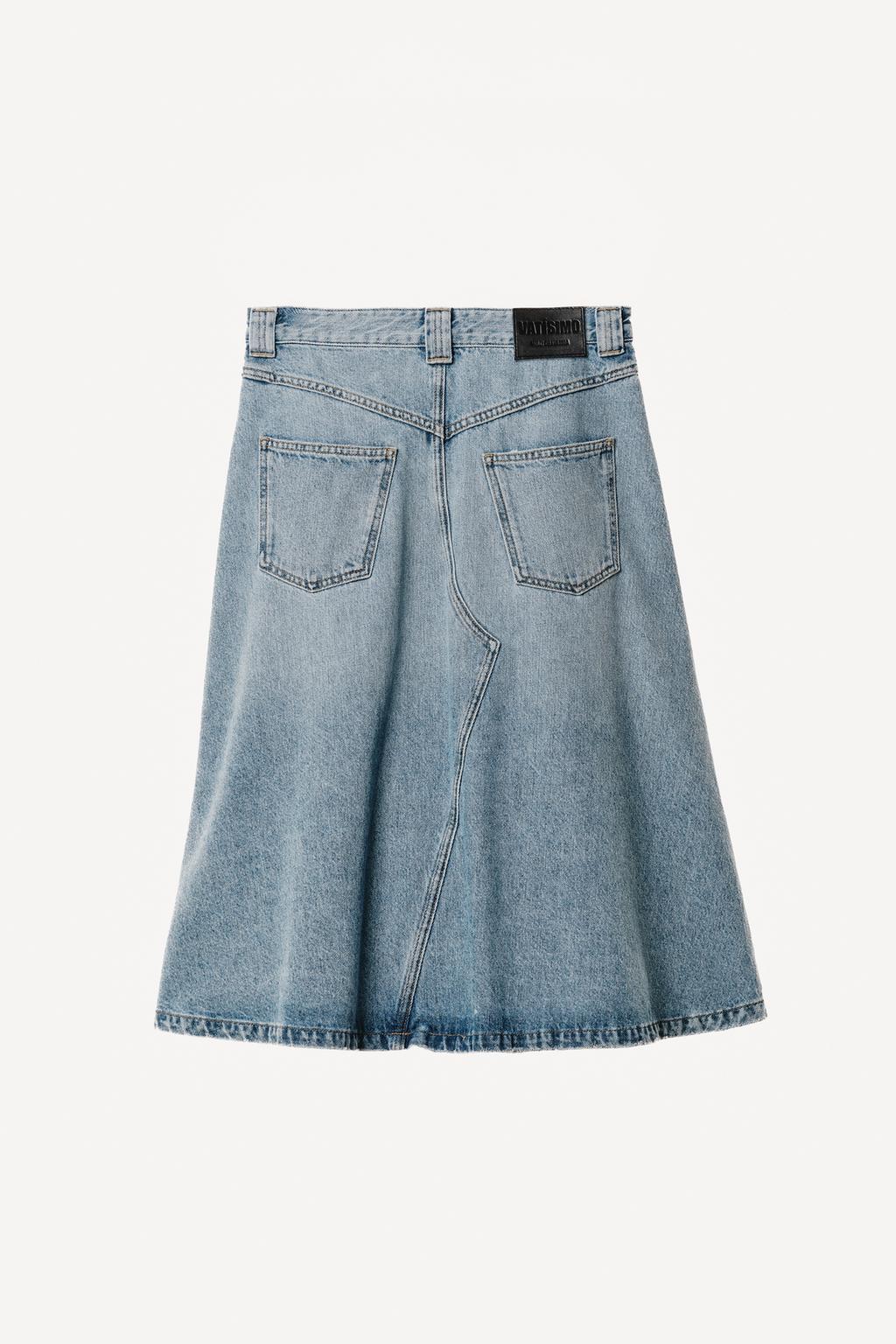 Джинсовая миди-юбка от willy chavarria x zara