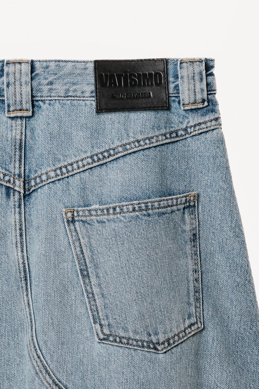 Джинсовая миди-юбка от willy chavarria x zara