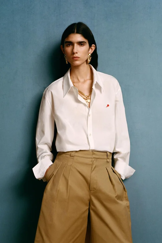 Длинные бермуды с линиями искривления willy chavarria x zara