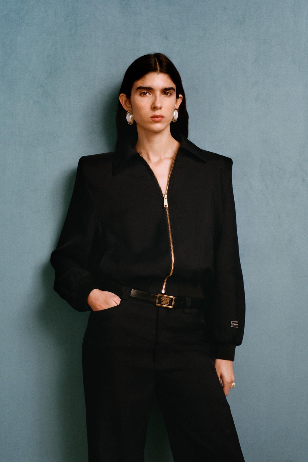 Бомбер с уплотненными плечами willy chavarria x zara