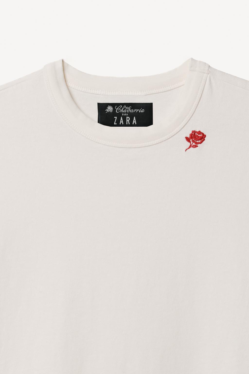 Боди с короткими рукавами и вышивкой willy chavarria x zara