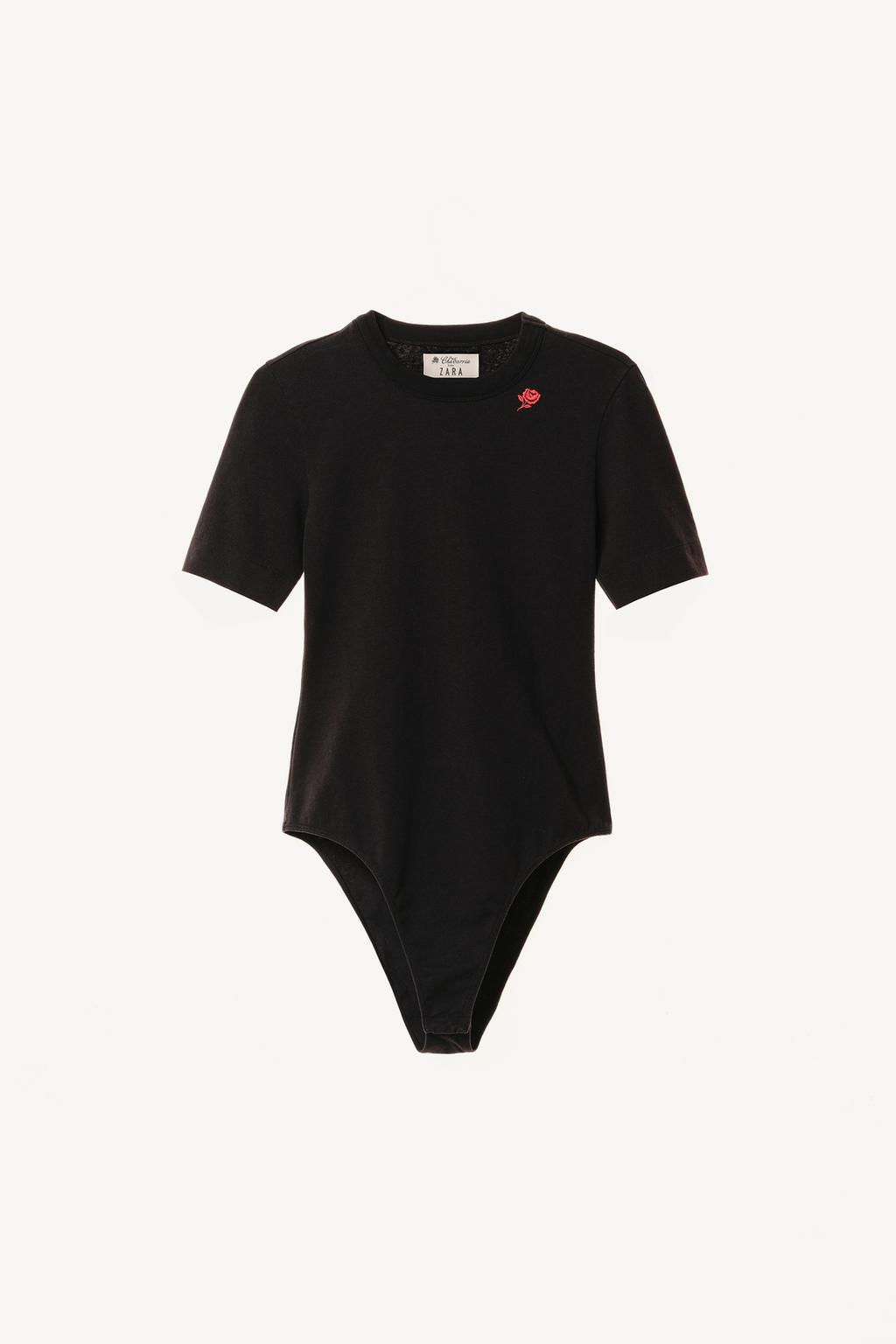 Боди с вышивкой и короткими рукавами willy chavarria x zara